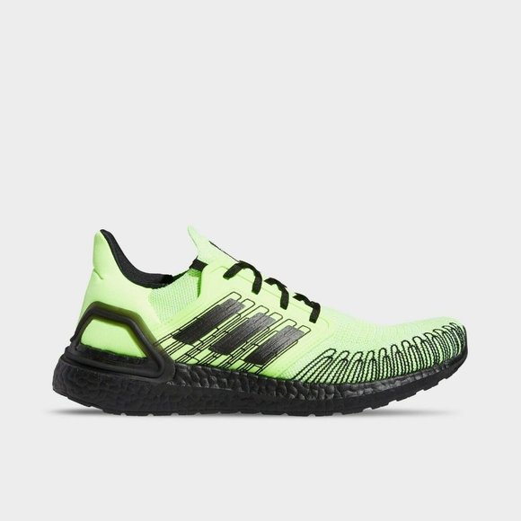 Adidas Ultraboost 20 Low Top Mens Running Shoes Green Black FY8984 New Sz 9.5 - Picture 4 of 8